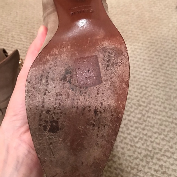 Celine taupe suede ankle boots - Picture 9 of 10